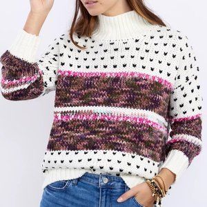 Anthropologie RAGA Sona Mock Neck Sweater